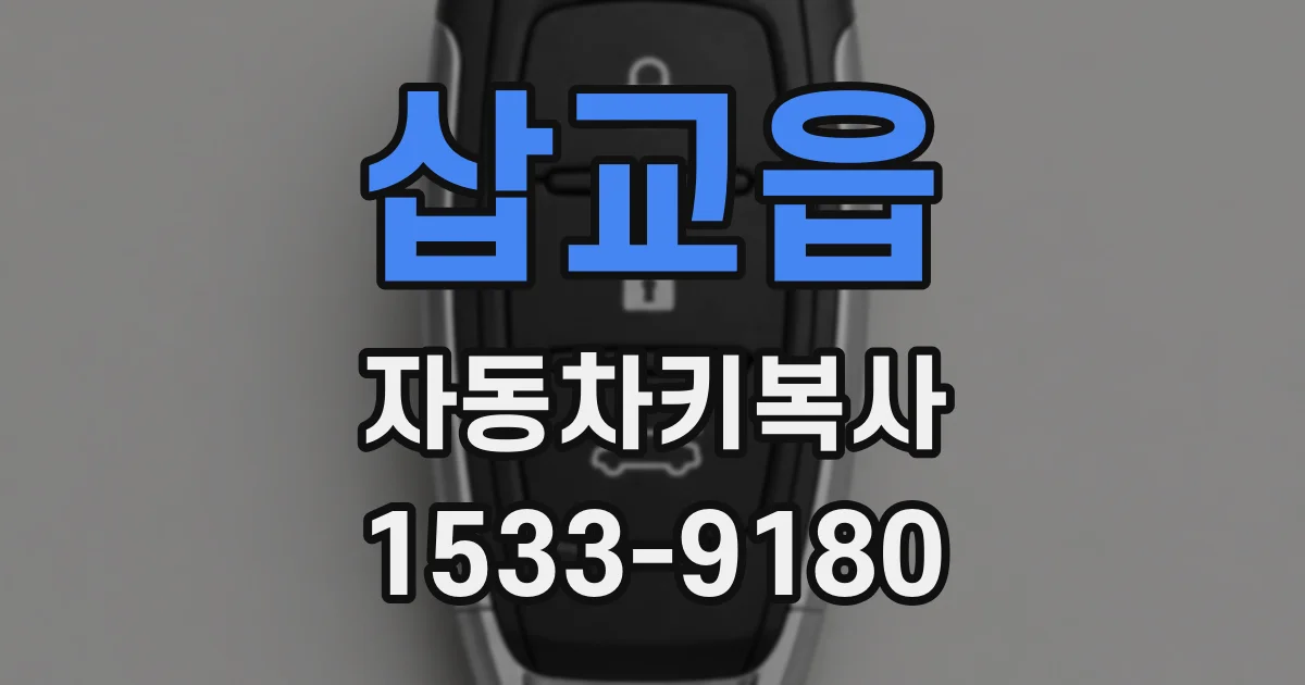 삽교읍 자동차키복사