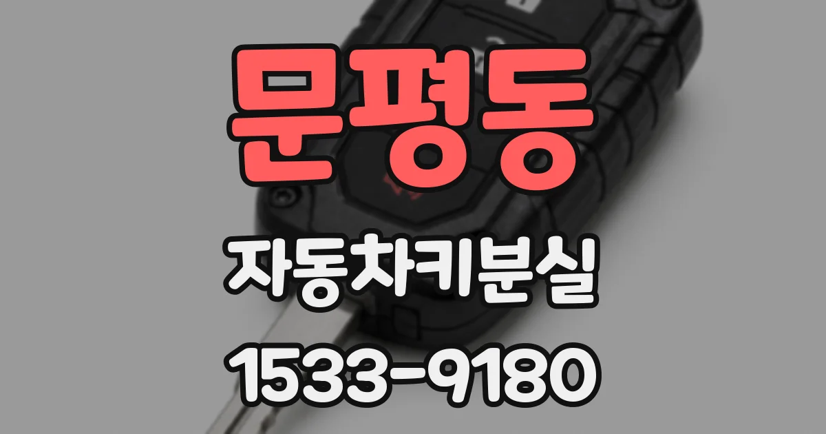 문평동 자동차키분실