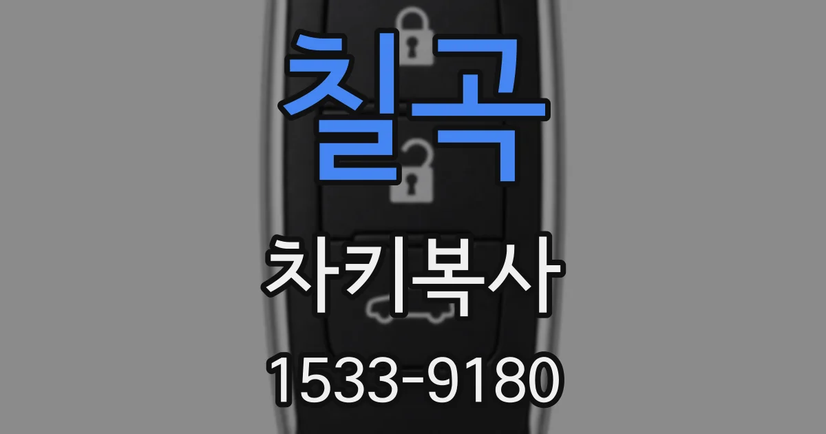 칠곡 차키복사
