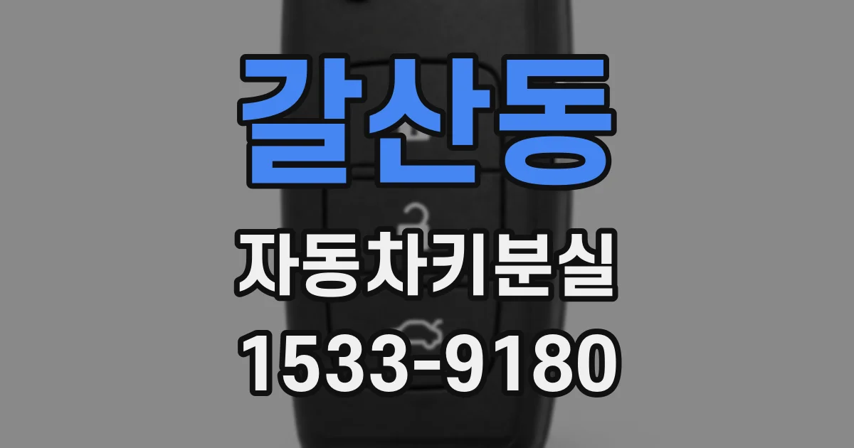갈산동 자동차키분실