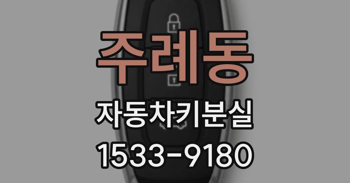 주례동 자동차키분실