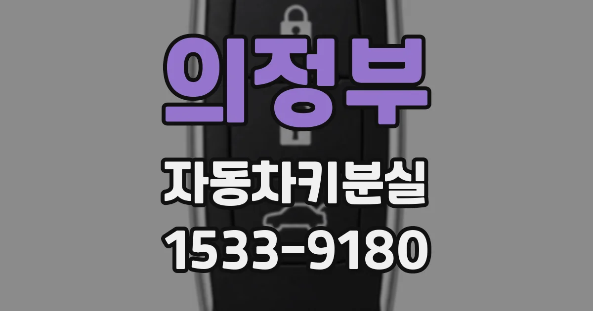 의정부 자동차키분실