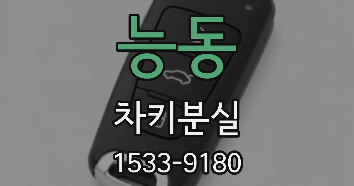 능동 차키분실