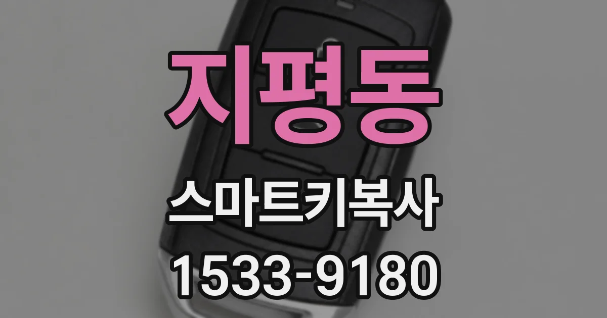지평동 스마트키복사