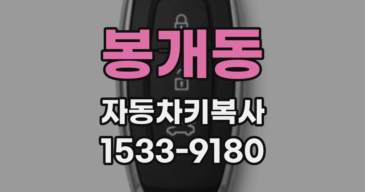 봉개동 자동차키복사