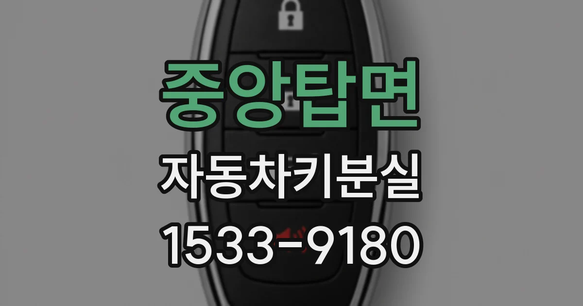 중앙탑면 자동차키분실