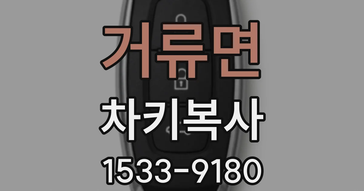 거류면 차키복사