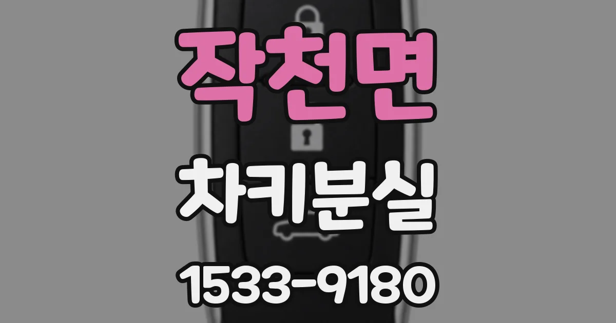 작천면 차키분실