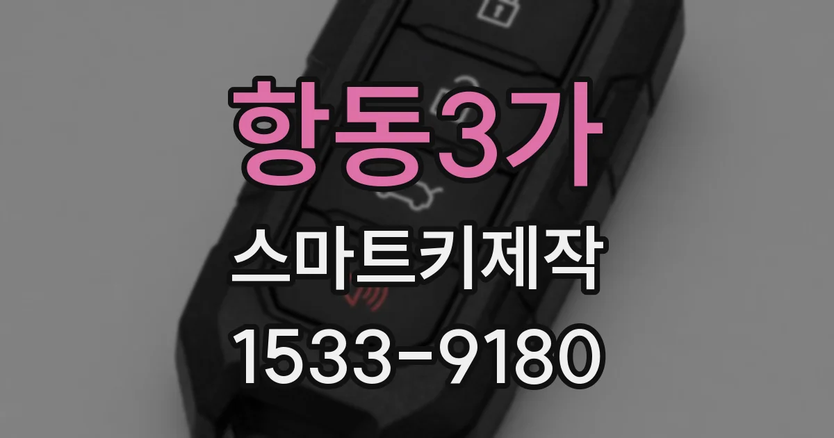 항동3가 스마트키제작
