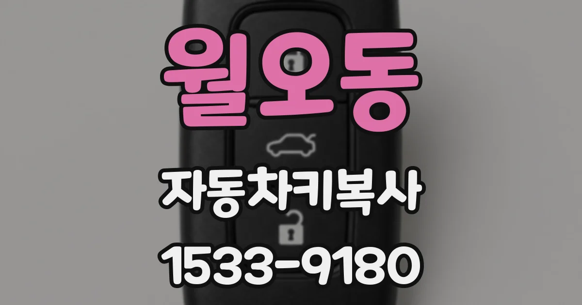 월오동 자동차키복사