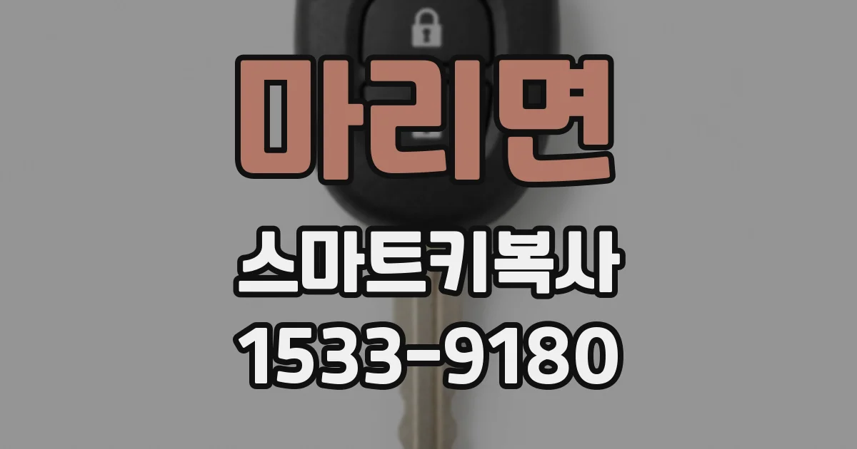 마리면 스마트키복사