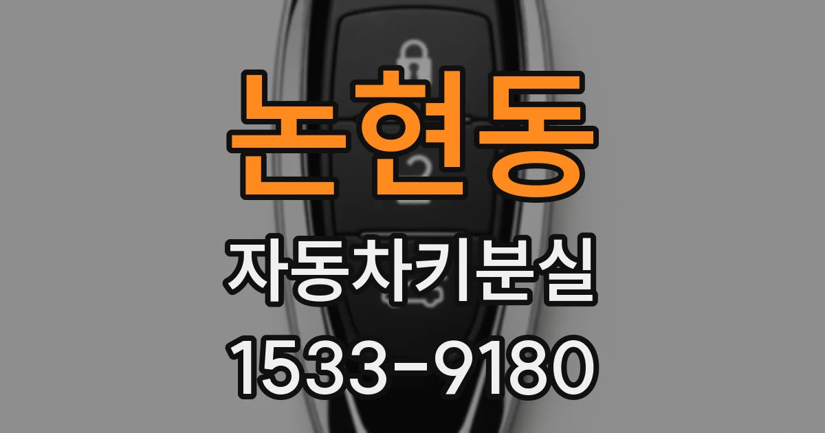 논현동 자동차키분실