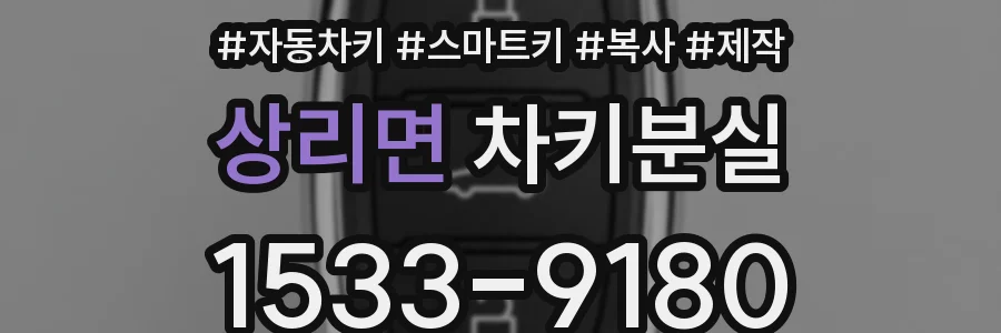 상리면 차키분실