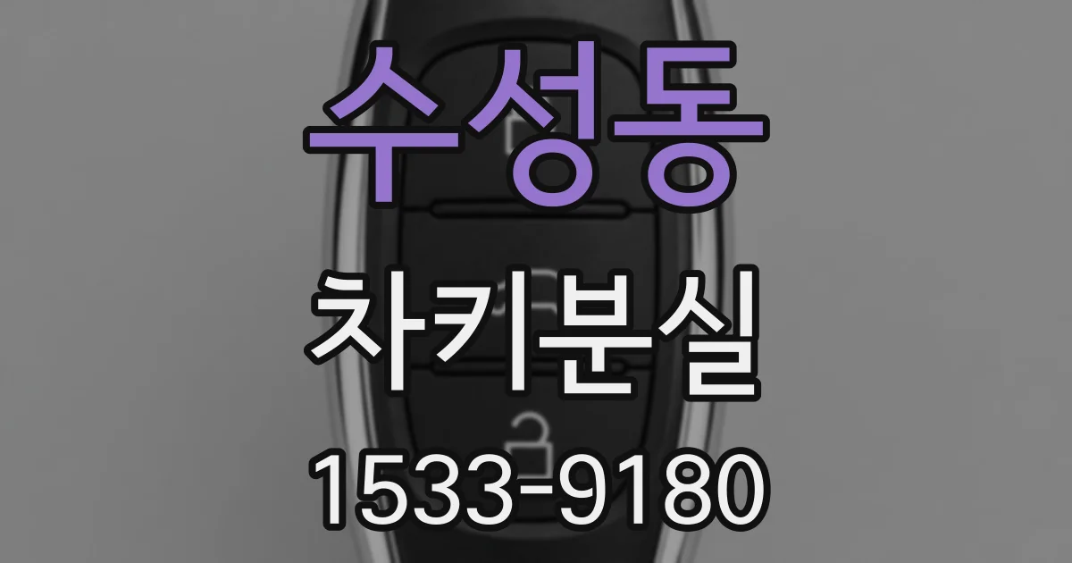 수성동 차키분실