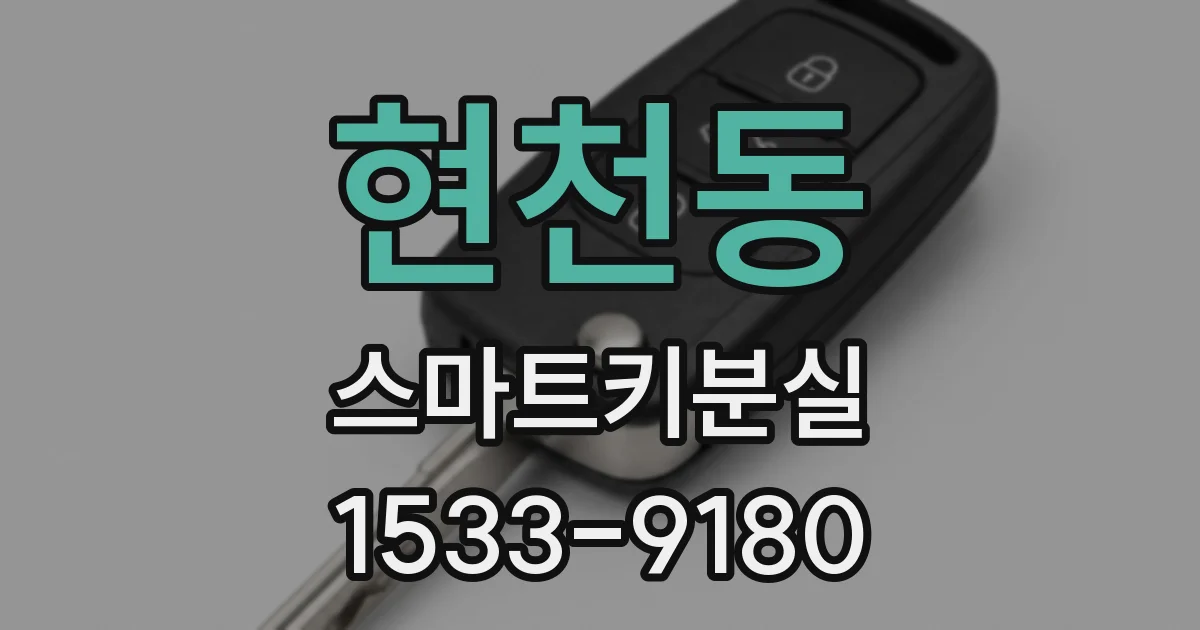 현천동 스마트키분실