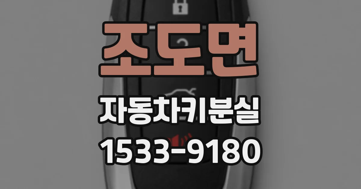 조도면 자동차키분실