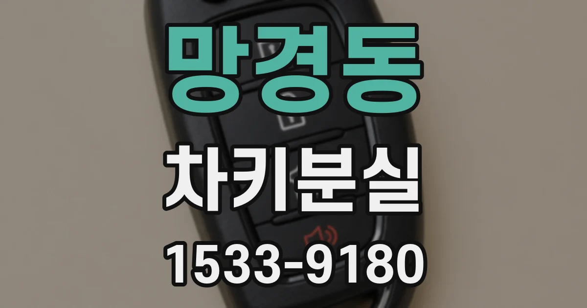 망경동 차키분실