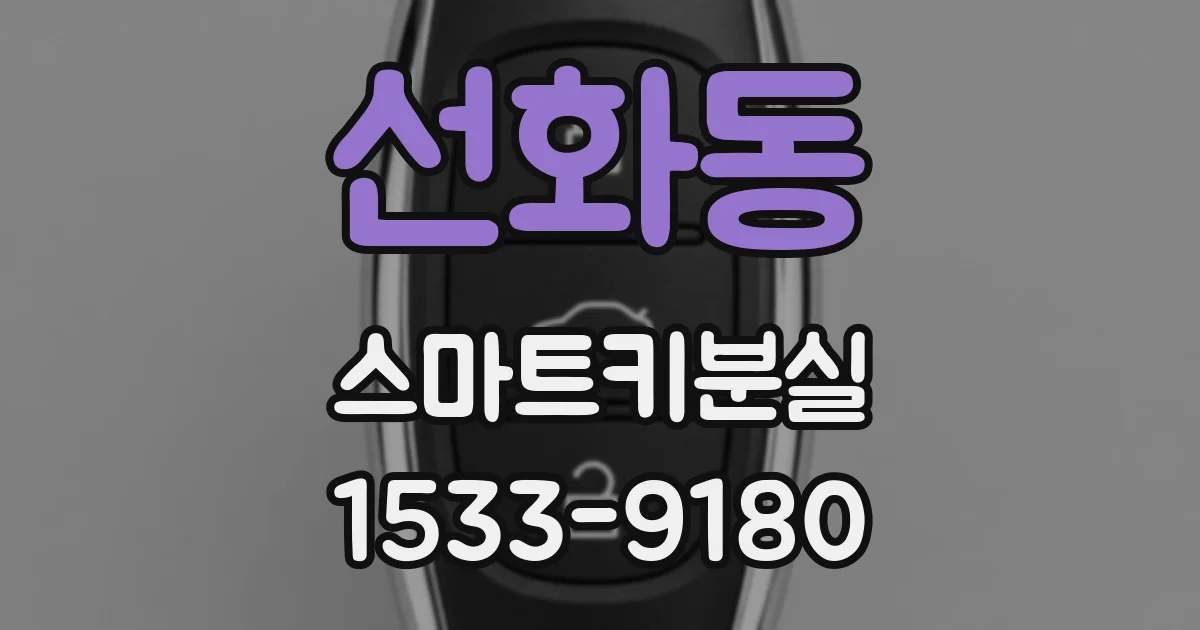 선화동 스마트키분실