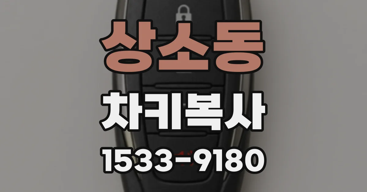 상소동 차키복사