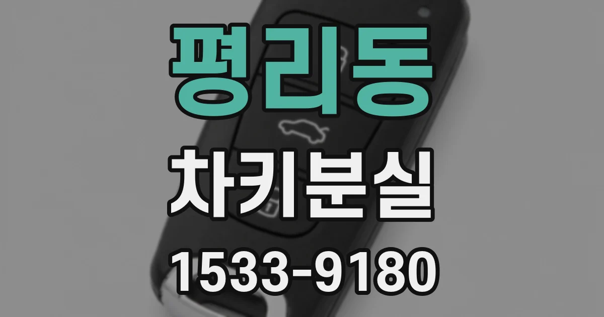 평리동 차키분실