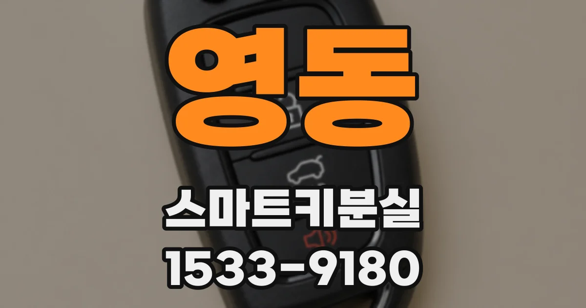 영동 스마트키분실