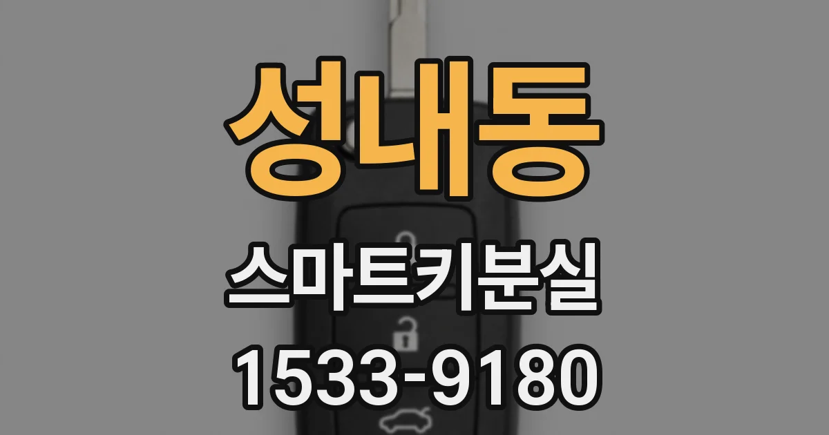 성내동 스마트키분실