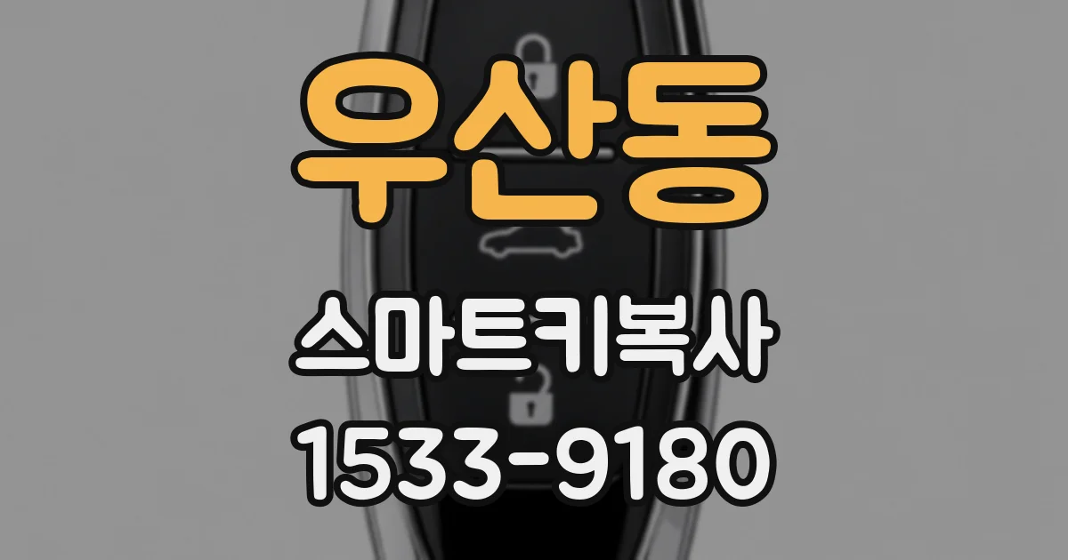 우산동 스마트키복사