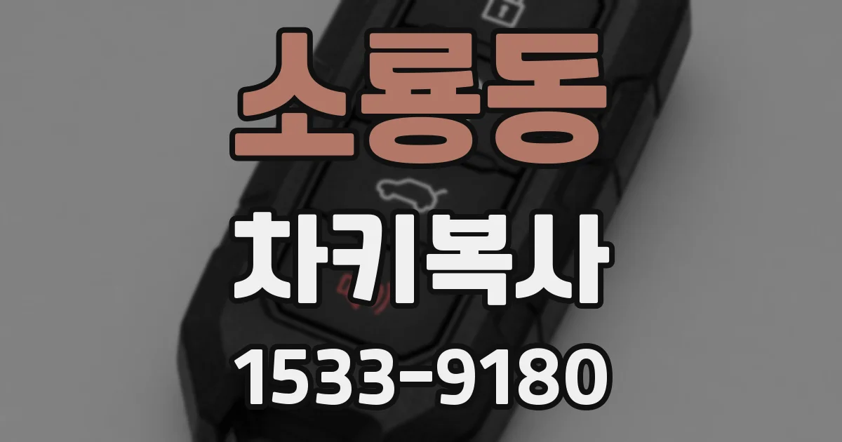 소룡동 차키복사