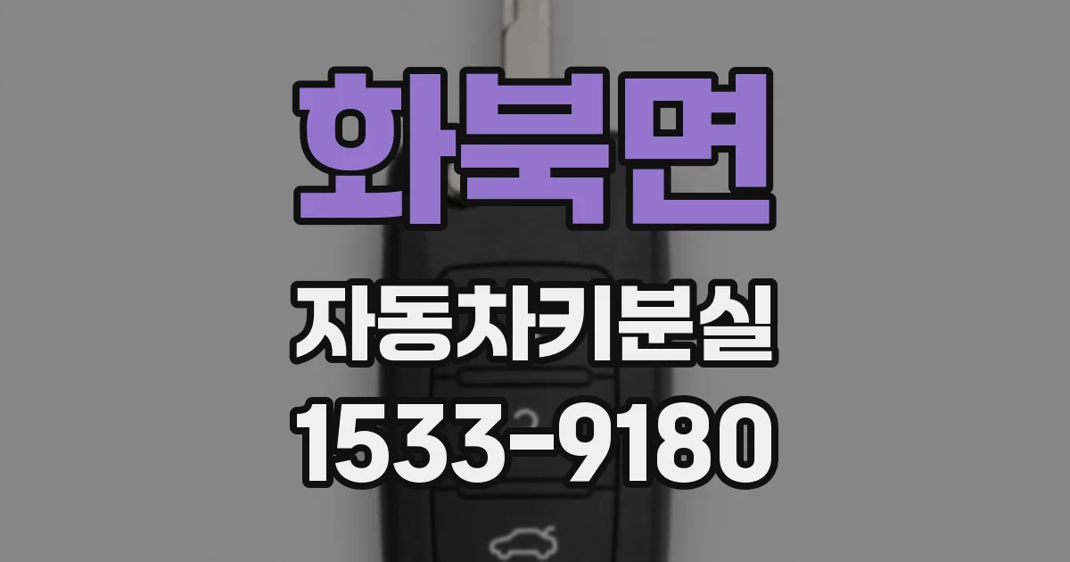 화북면 자동차키분실