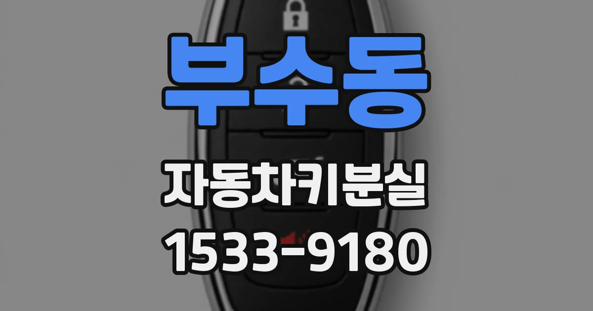 부수동 자동차키분실