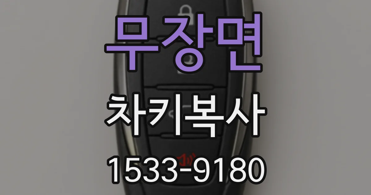 무장면 차키복사