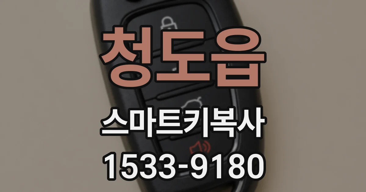 청도읍 스마트키복사