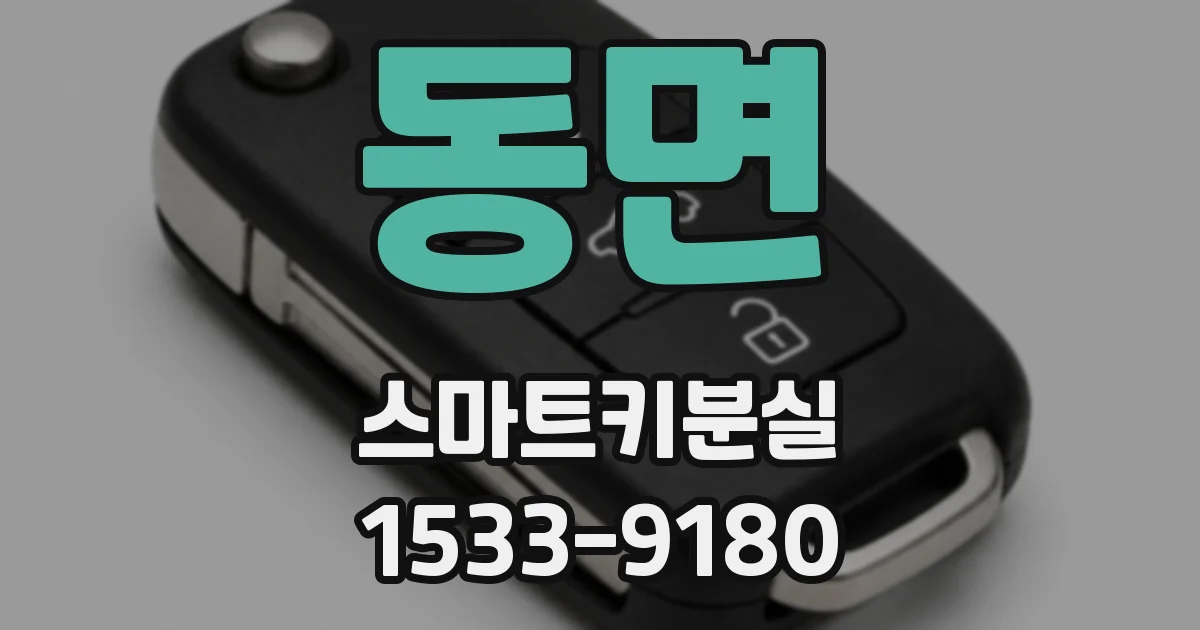동면 스마트키분실