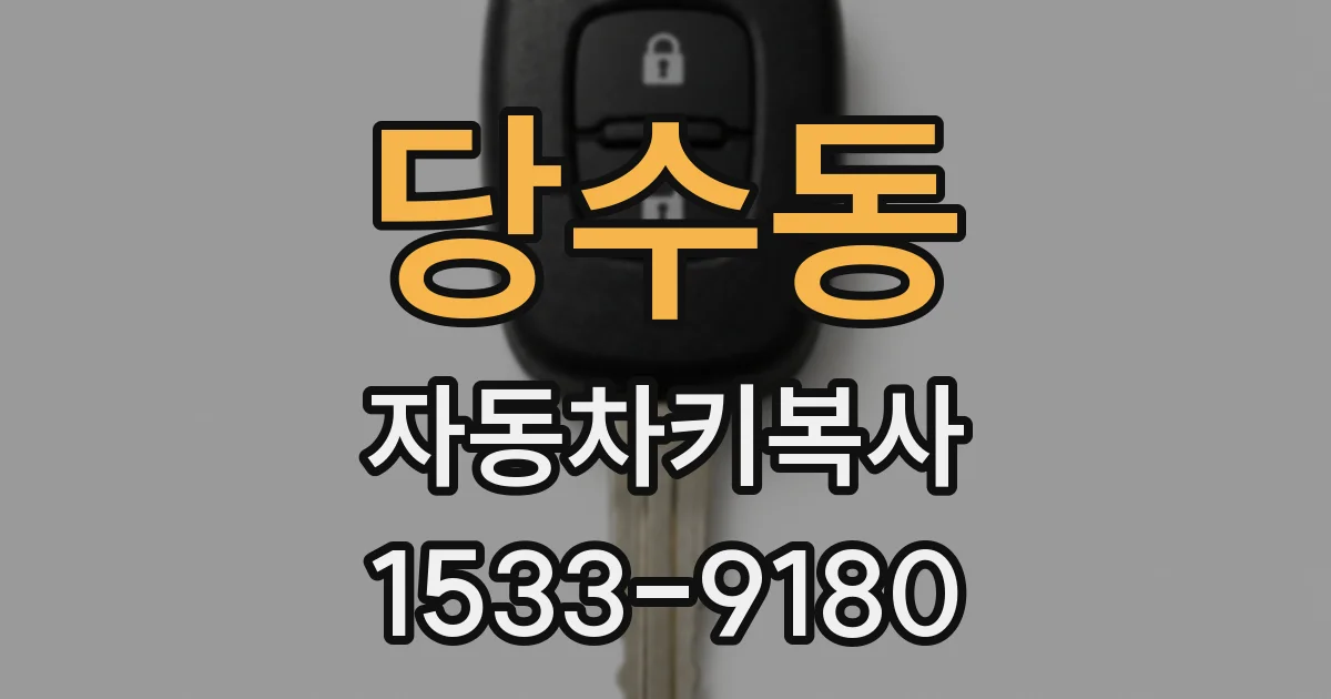 당수동 자동차키복사