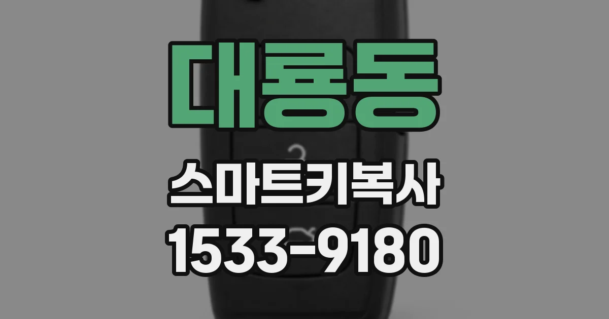 대룡동 스마트키복사