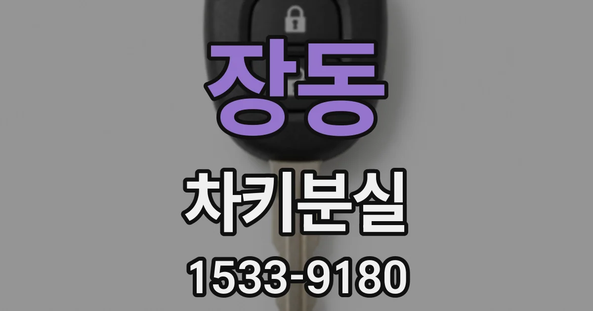 장동 차키분실