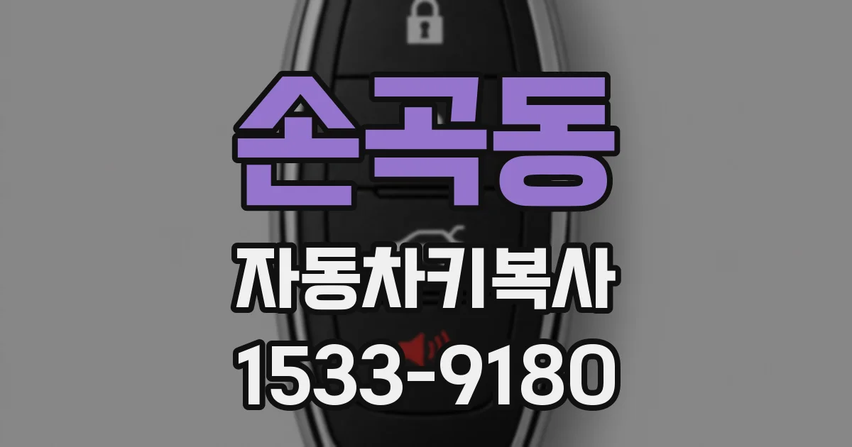 손곡동 자동차키복사