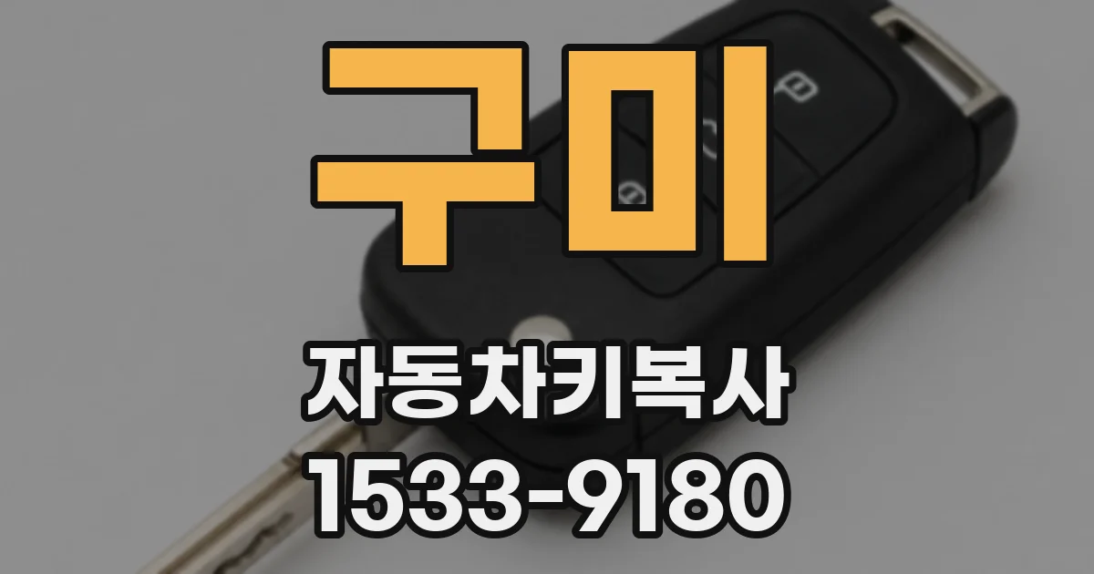 구미 자동차키복사