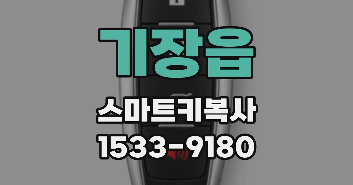 기장읍 스마트키복사