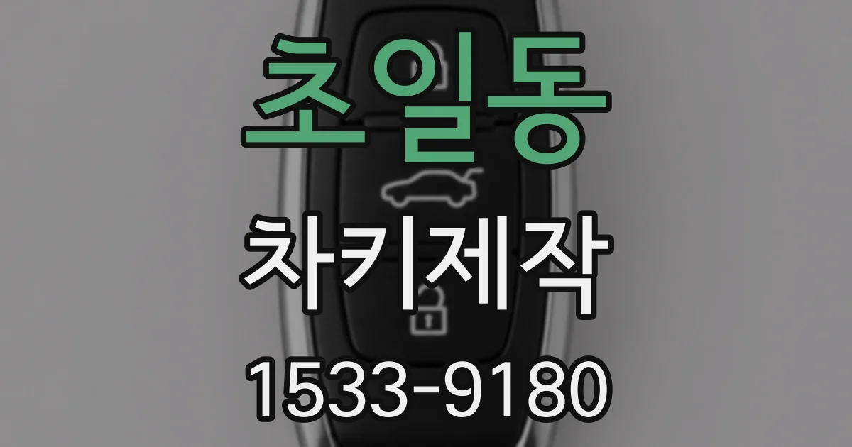 초일동 차키제작