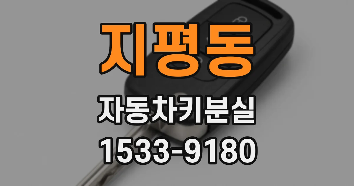 지평동 자동차키분실