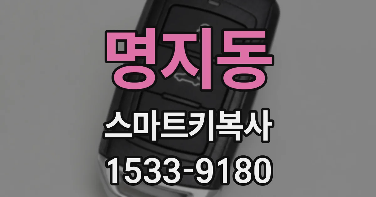 명지동 스마트키복사