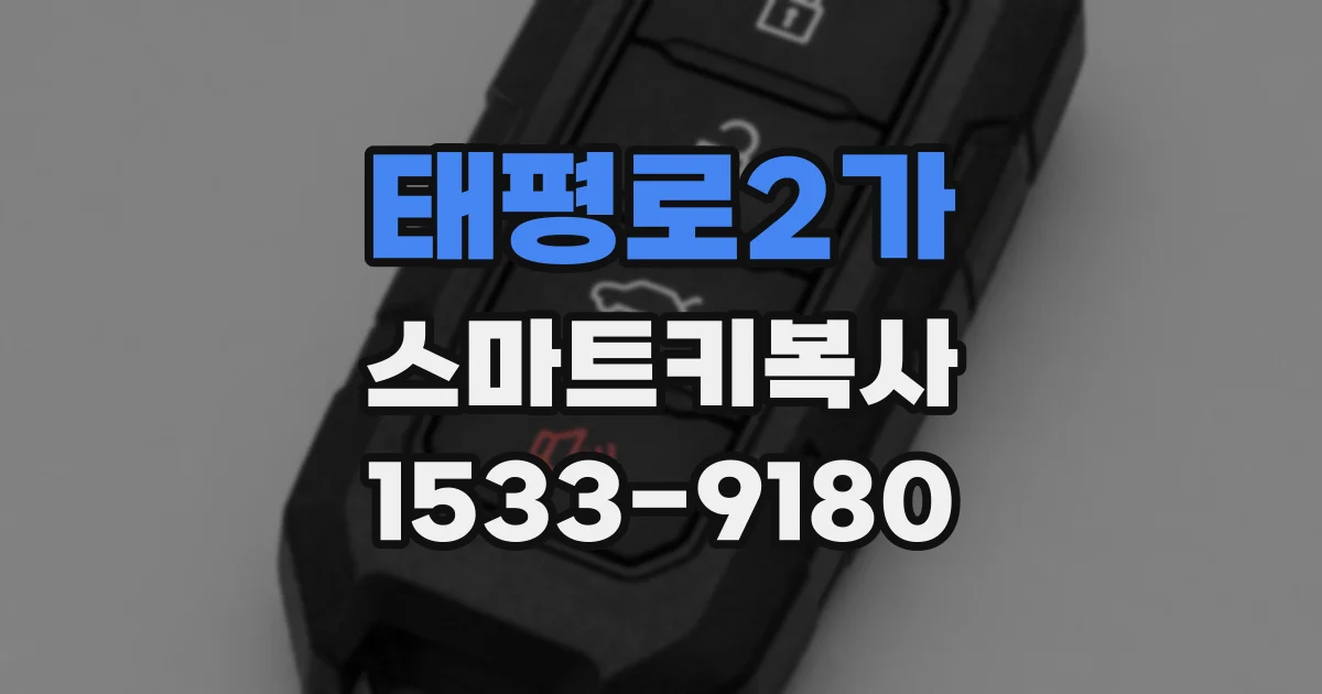 태평로2가 스마트키복사