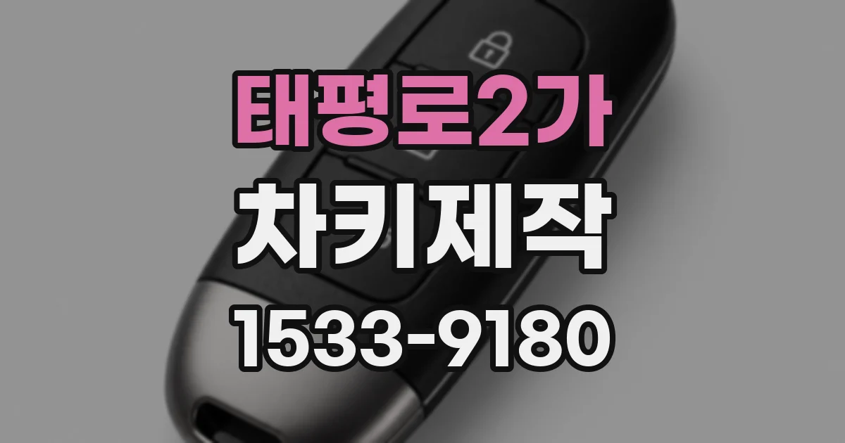 태평로2가 차키제작