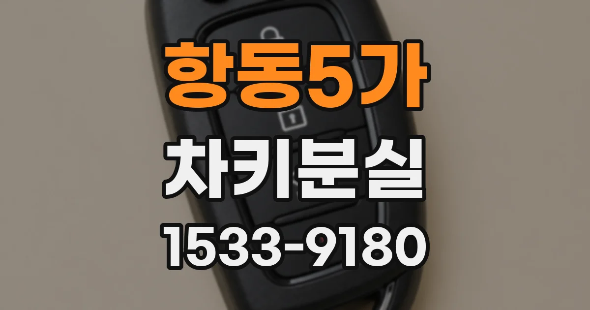 항동5가 차키분실