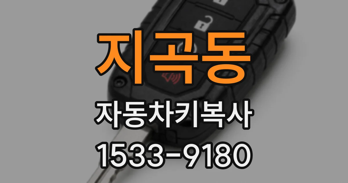 지곡동 자동차키복사