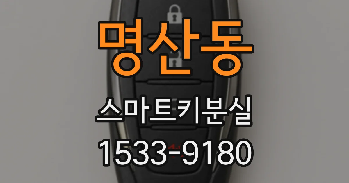 명산동 스마트키분실
