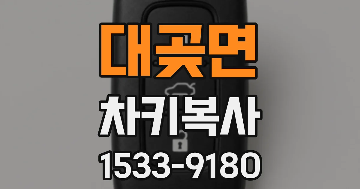 대곶면 차키복사