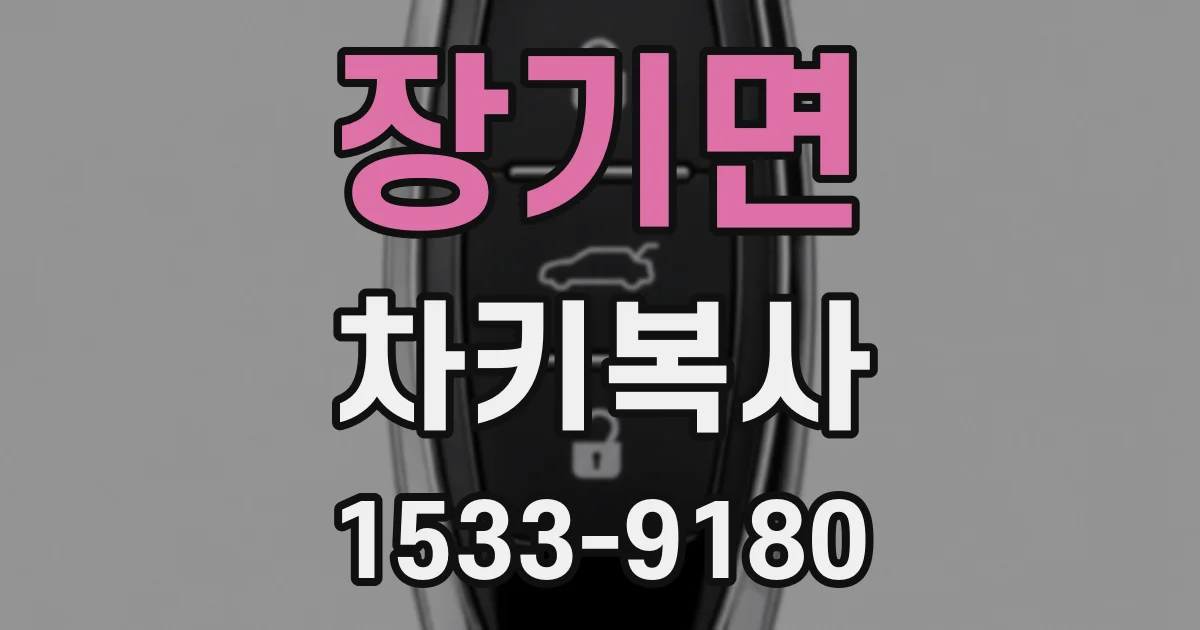 장기면 차키복사
