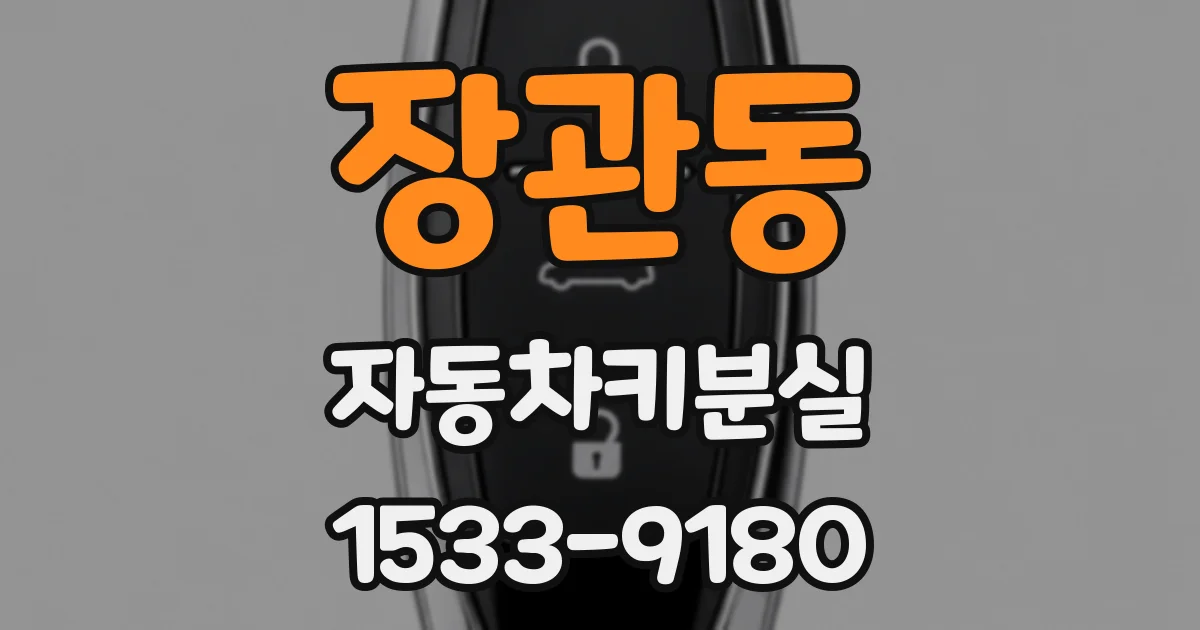 장관동 자동차키분실
